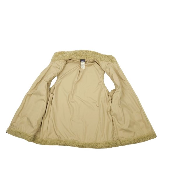 Patagonia Los Gatos Vest Womens Size M High Pile Fleece Full Zip Khaki 25215 - Picture 7 of 12
